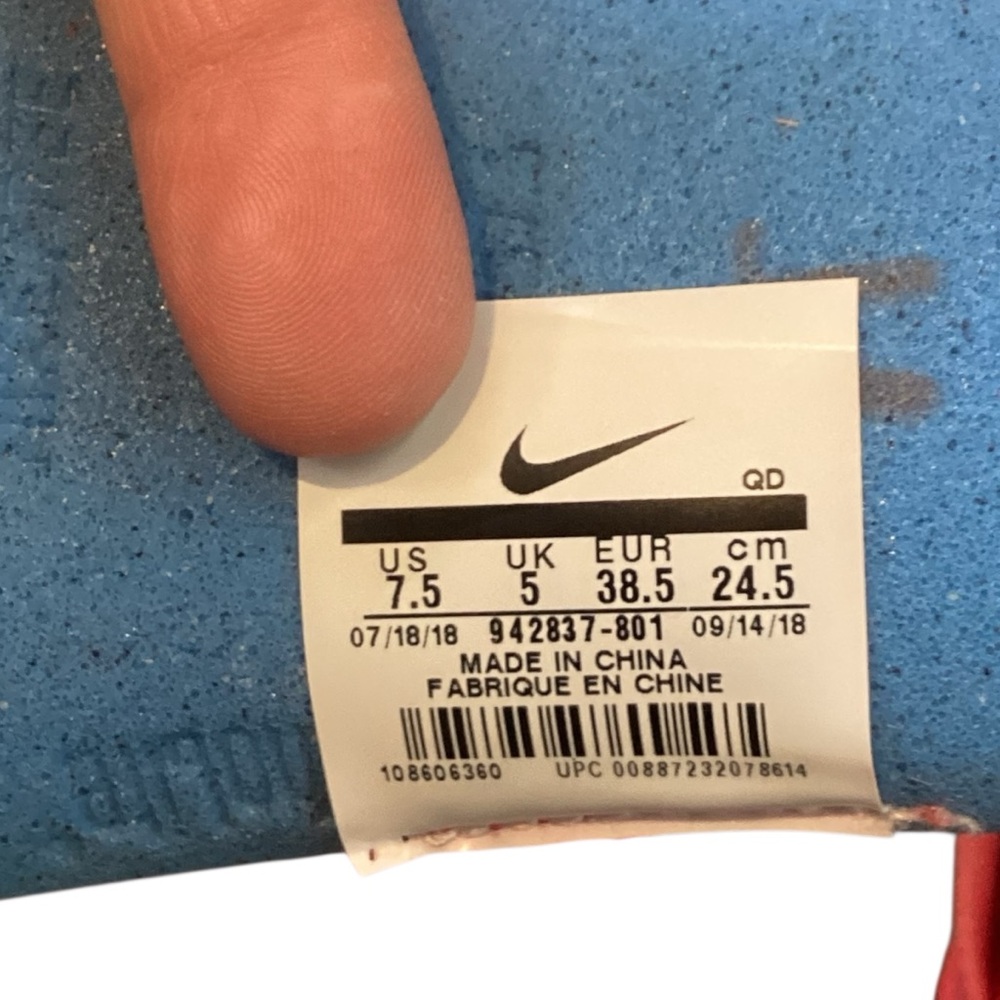 Nike Women’s Free RN 2018 Running Shoes Size 7.5 #942837-801 Ember Glow Color - Picture 5 of 11